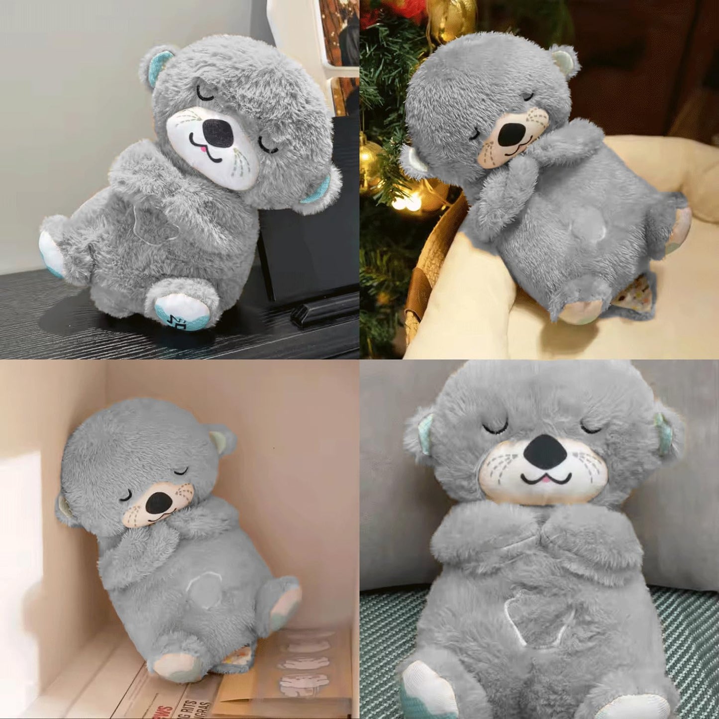 Breathing Teddy Bear with Soothing Music, Comfort Plush